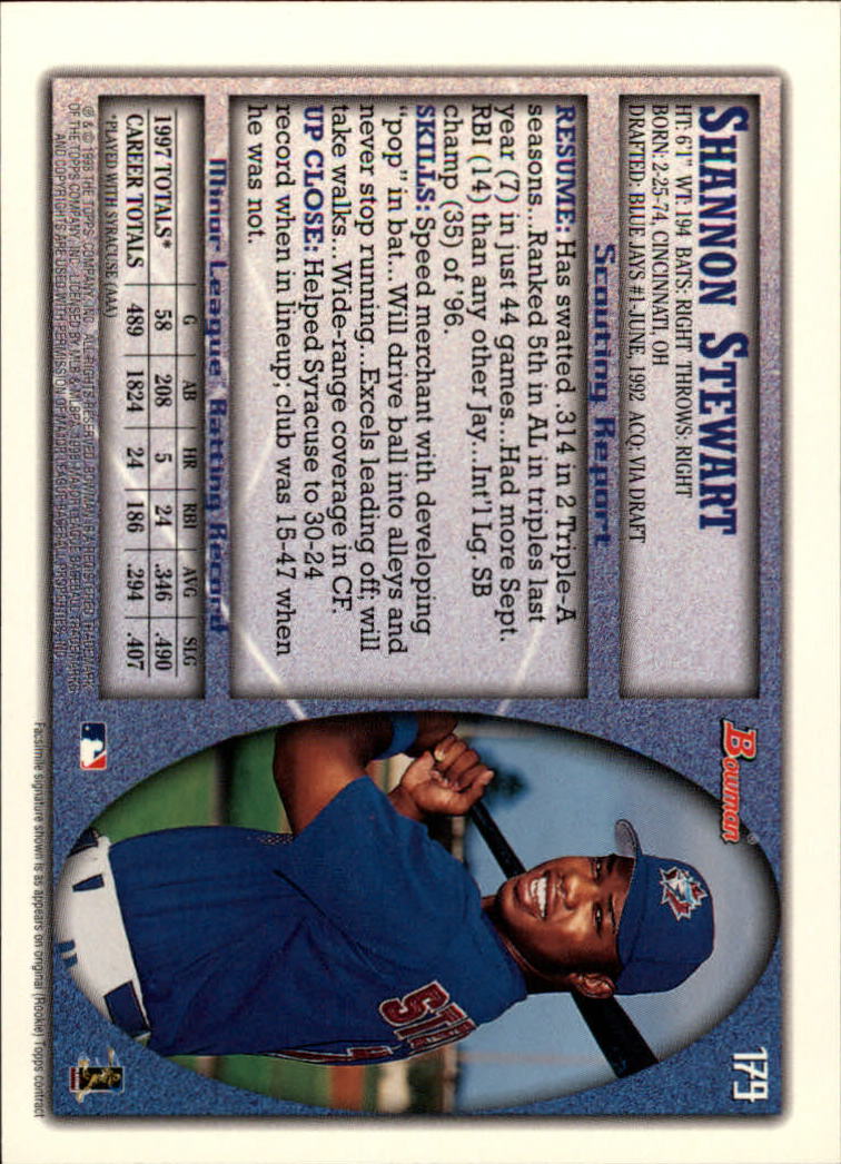 A2158- 1998 Bowman Baseball Card #s 1-250 +Rookies -You Pick- 15+ FREE US SHIP - Picture 353 of 493