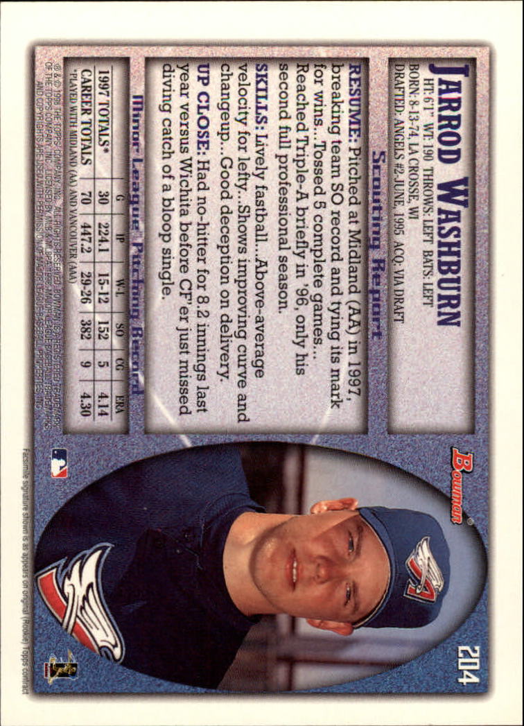 A2158- 1998 Bowman Baseball Card #s 1-250 +Rookies -You Pick- 15+ FREE US SHIP - Picture 403 of 493