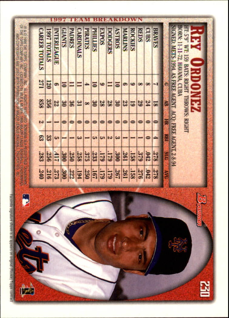 A2158- 1998 Bowman Baseball Card #s 1-250 +Rookies -You Pick- 15+ FREE US SHIP - Picture 453 of 493