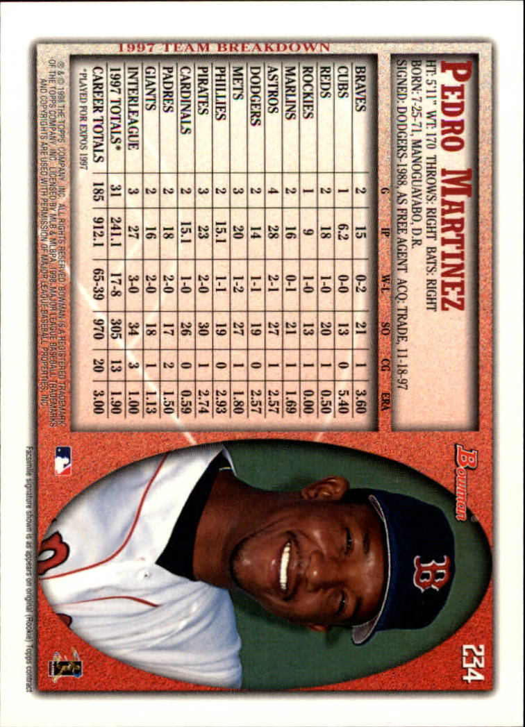 A2158- 1998 Bowman Baseball Card #s 1-250 +Rookies -You Pick- 15+ FREE US SHIP - Picture 461 of 493