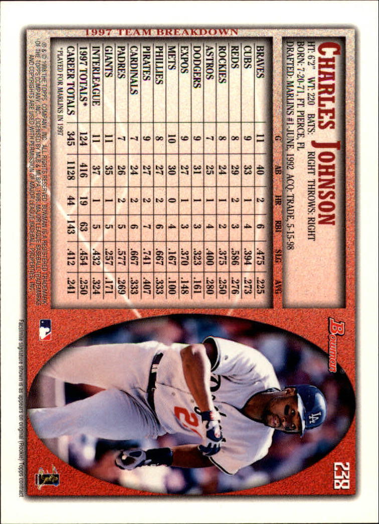 A2158- 1998 Bowman Baseball Card #s 1-250 +Rookies -You Pick- 15+ FREE US SHIP - Picture 469 of 493
