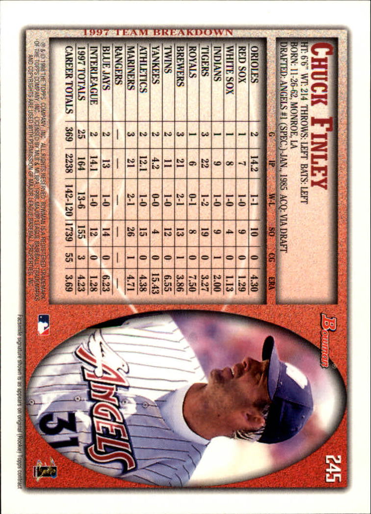 A2158- 1998 Bowman Baseball Card #s 1-250 +Rookies -You Pick- 15+ FREE US SHIP - Picture 483 of 493