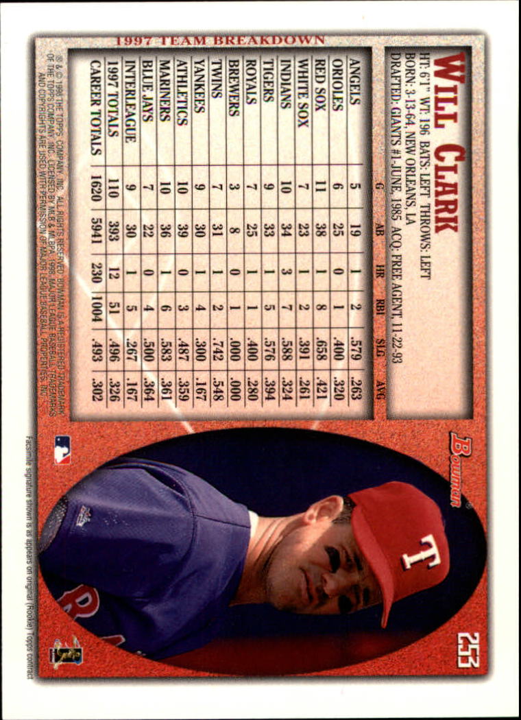 1998 Bowman Baseball Card Pick (Base) 253-441 - Picture 3 of 379