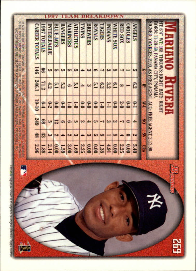 1998 Bowman Baseball Card Pick (Base) 253-441 - Picture 35 of 379