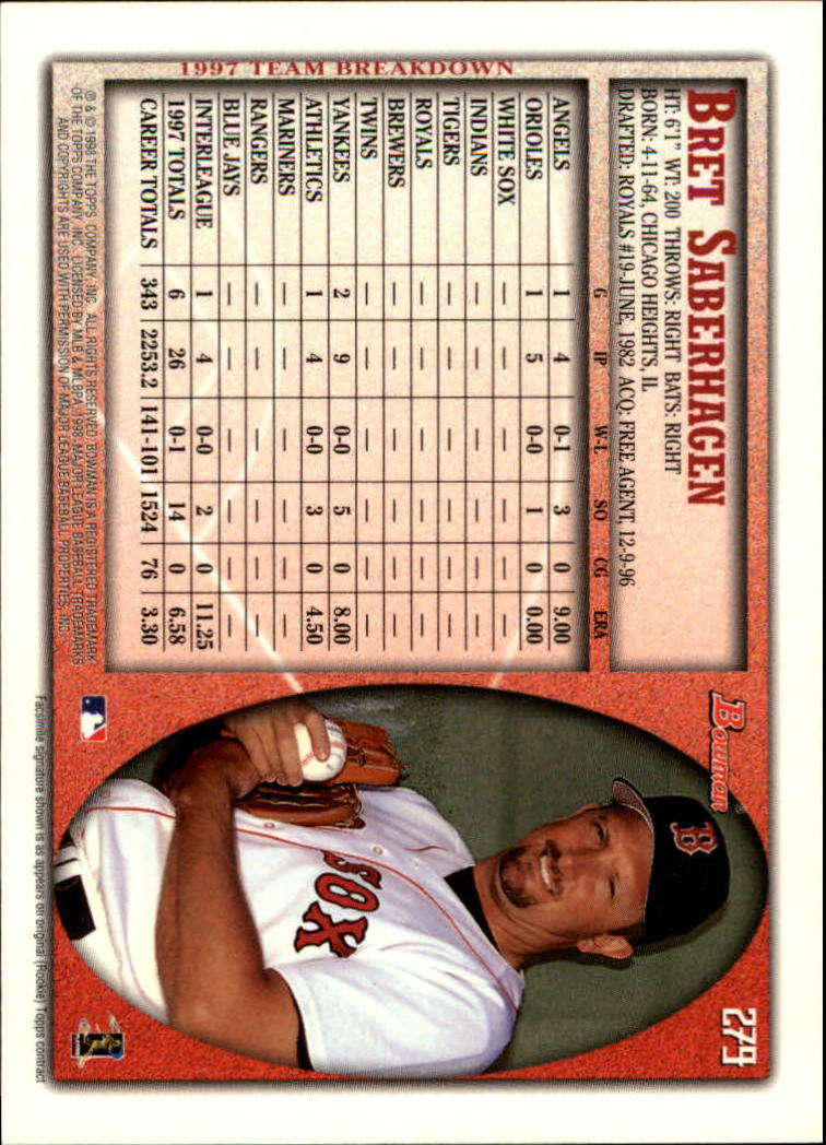 1998 Bowman Baseball Card Pick (Base) 253-441 - Picture 55 of 379