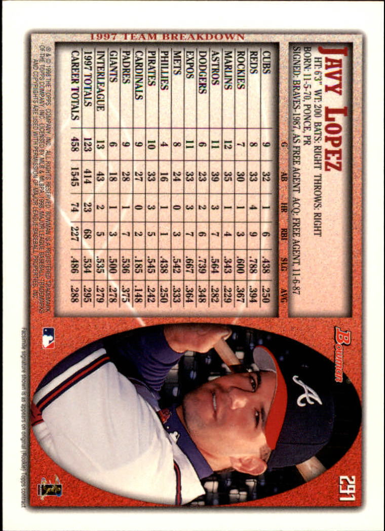 1998 Bowman Baseball Card Pick (Base) 253-441 - Picture 79 of 379
