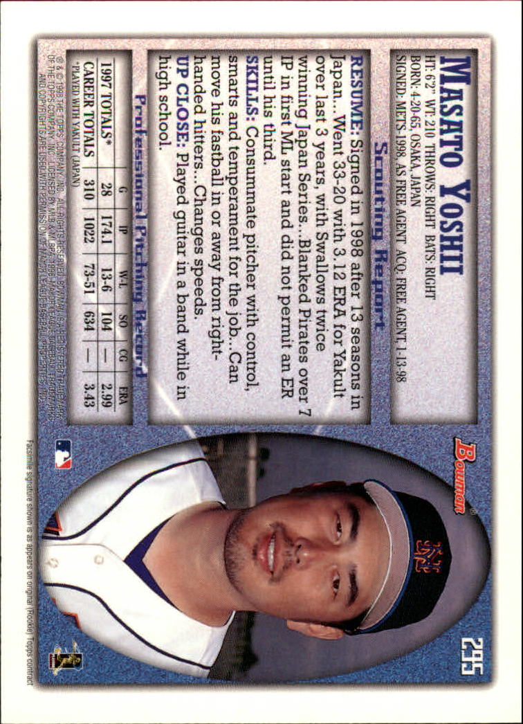 1998 Bowman Baseball Card Pick (Base) 253-441 - Picture 87 of 379