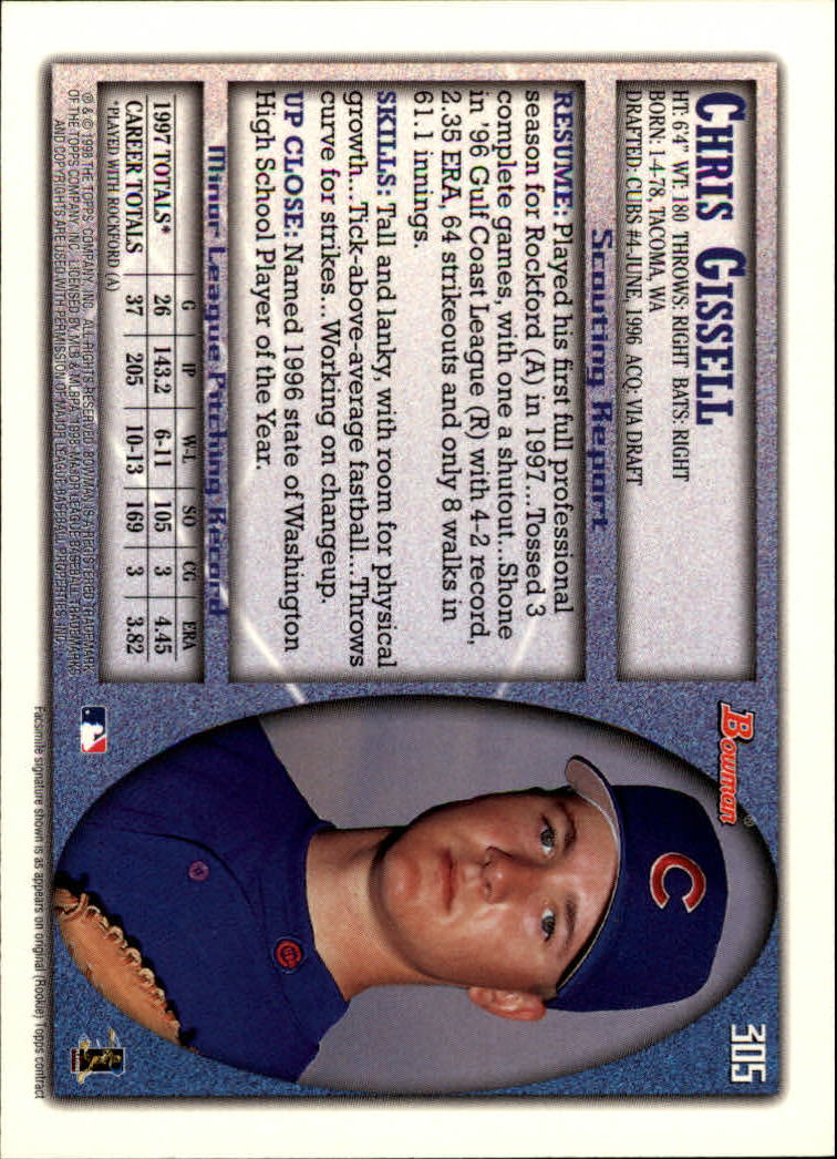 1998 Bowman Baseball Card Pick (Base) 253-441 - Picture 107 of 379