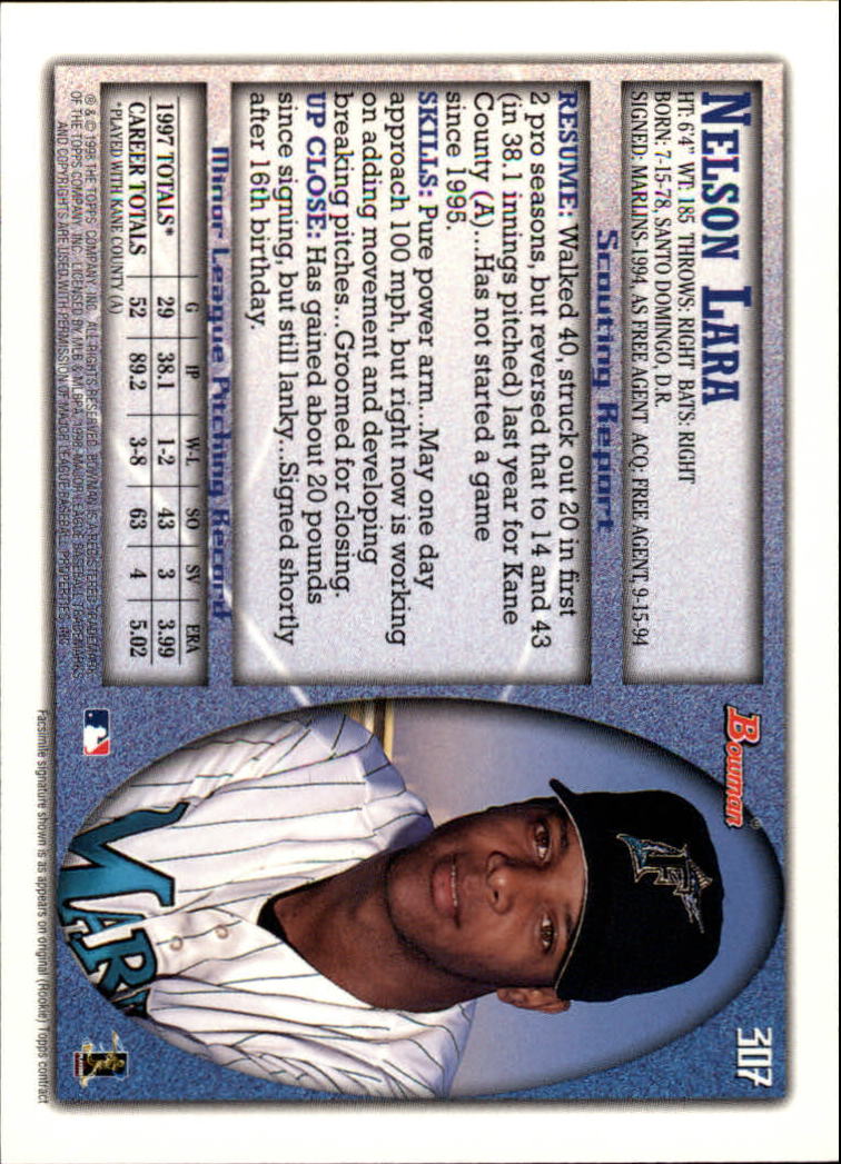 1998 Bowman Baseball Card Pick (Base) 253-441 - Picture 111 of 379