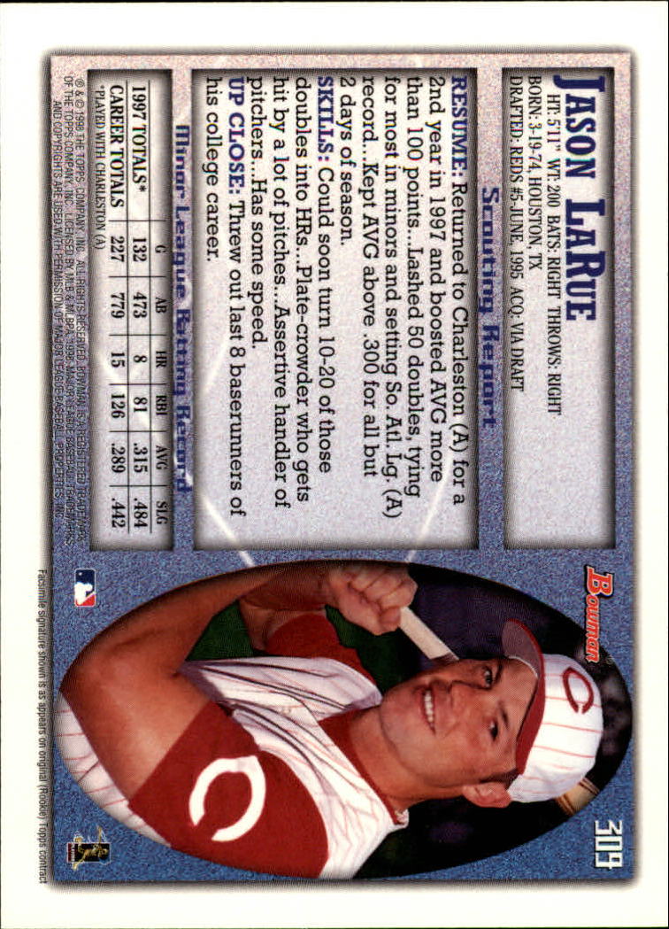 1998 Bowman Baseball Card Pick (Base) 253-441 - Picture 115 of 379