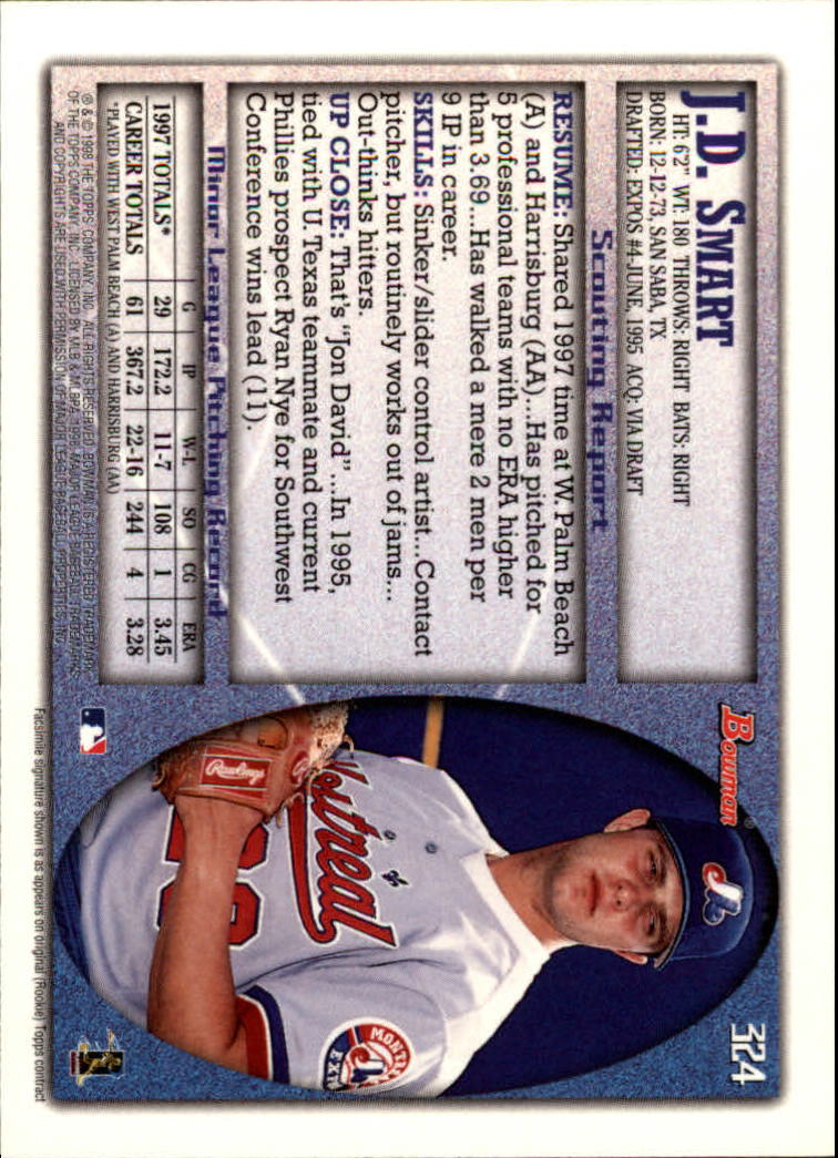 1998 Bowman Baseball Card Pick (Base) 253-441 - Picture 145 of 379