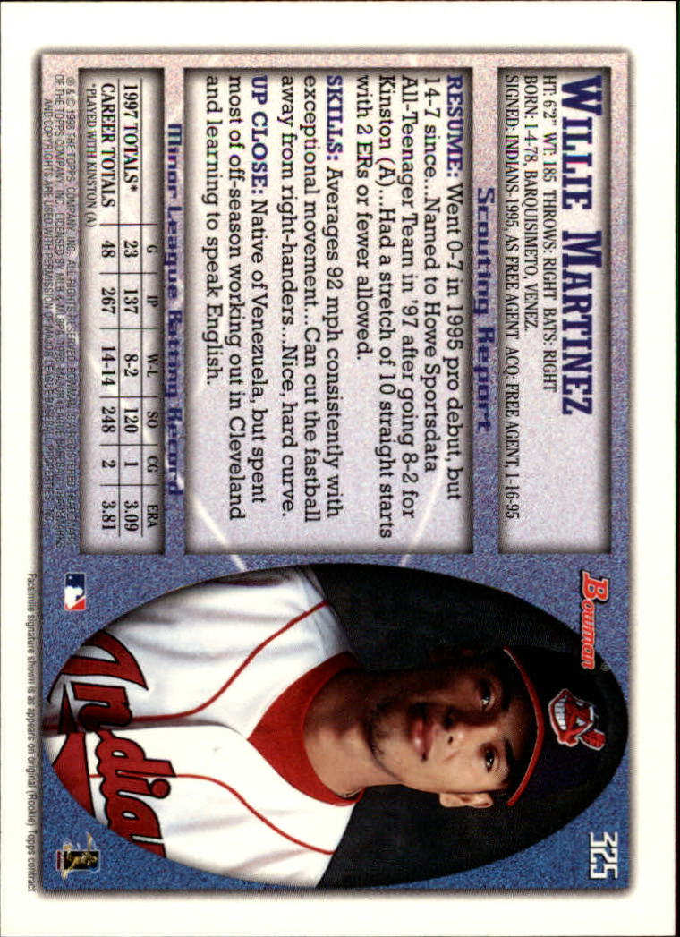 1998 Bowman Baseball Card Pick (Base) 253-441 - Picture 147 of 379