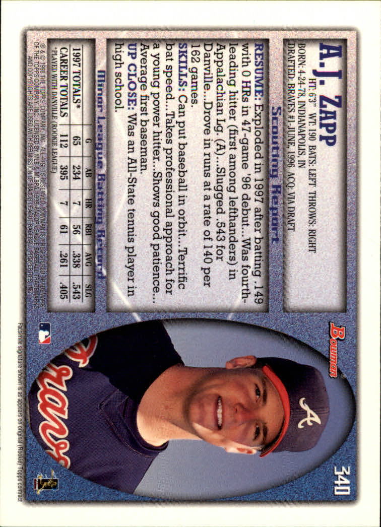 1998 Bowman Baseball Card Pick (Base) 253-441 - Picture 177 of 379