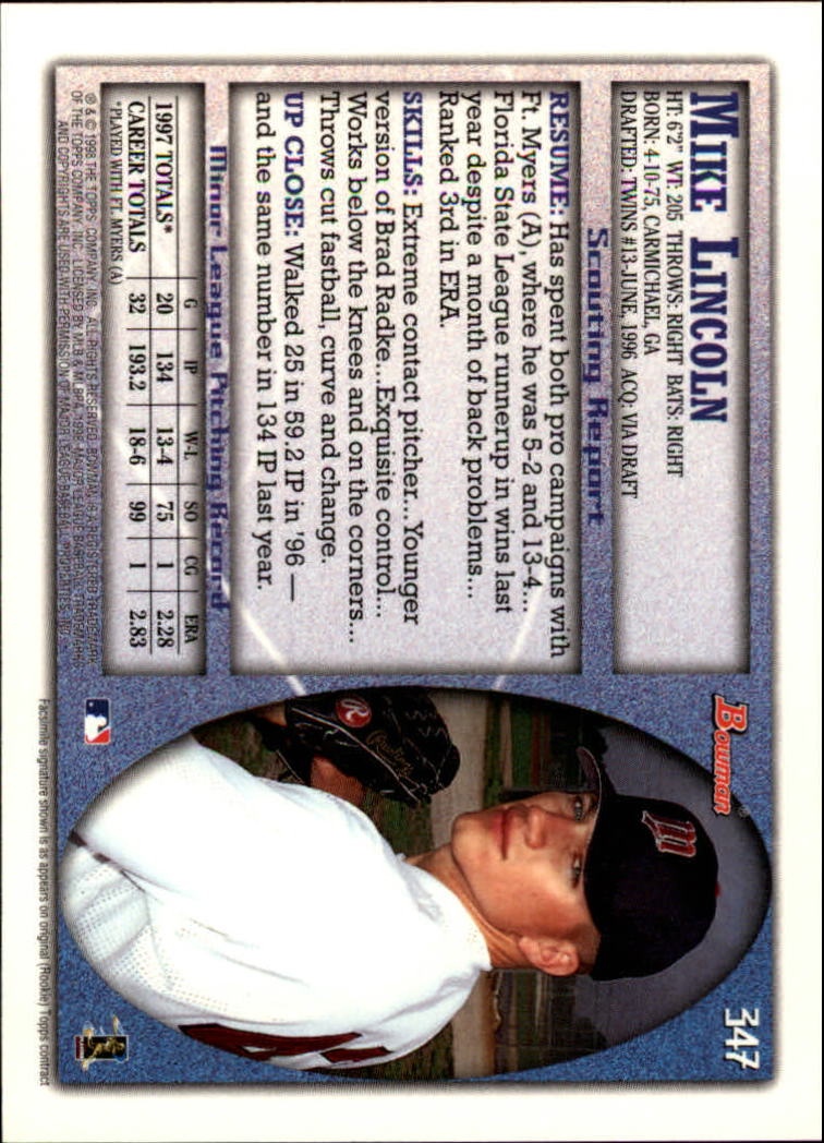 1998 Bowman Baseball Card Pick (Base) 253-441 - Picture 191 of 379