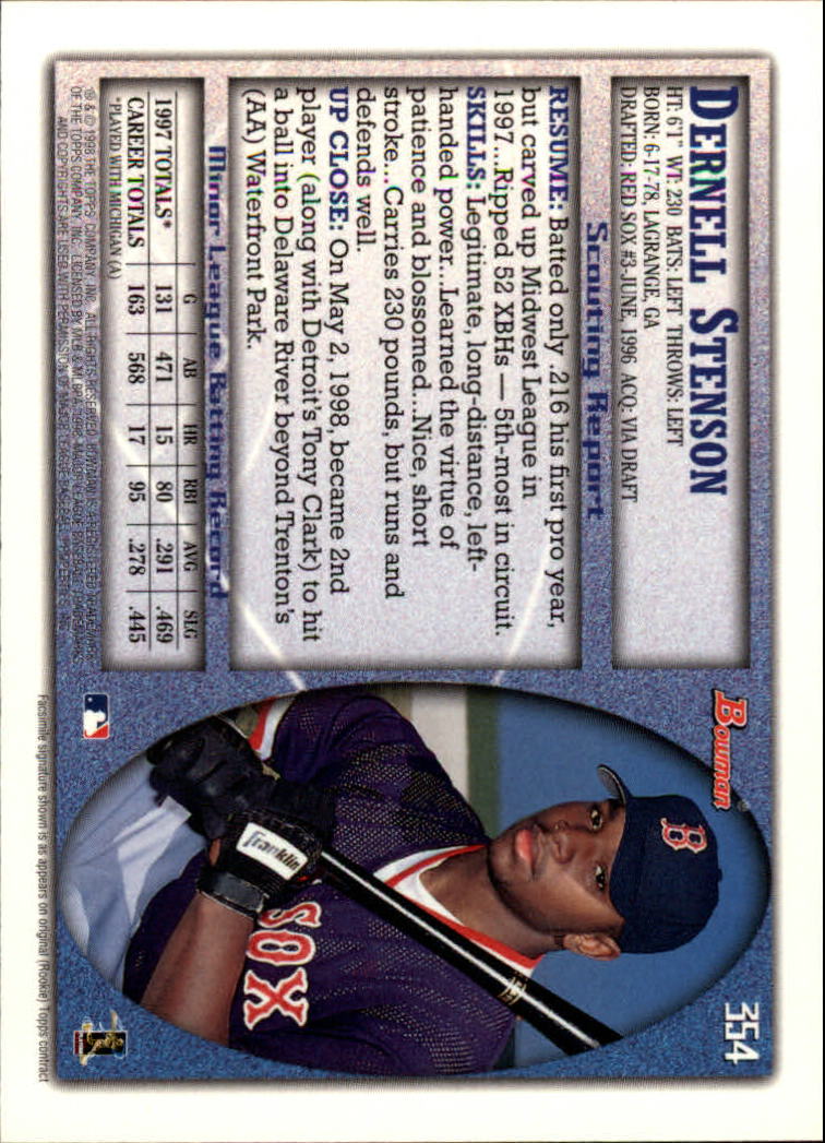 1998 Bowman Baseball Card Pick (Base) 253-441 - Picture 205 of 379