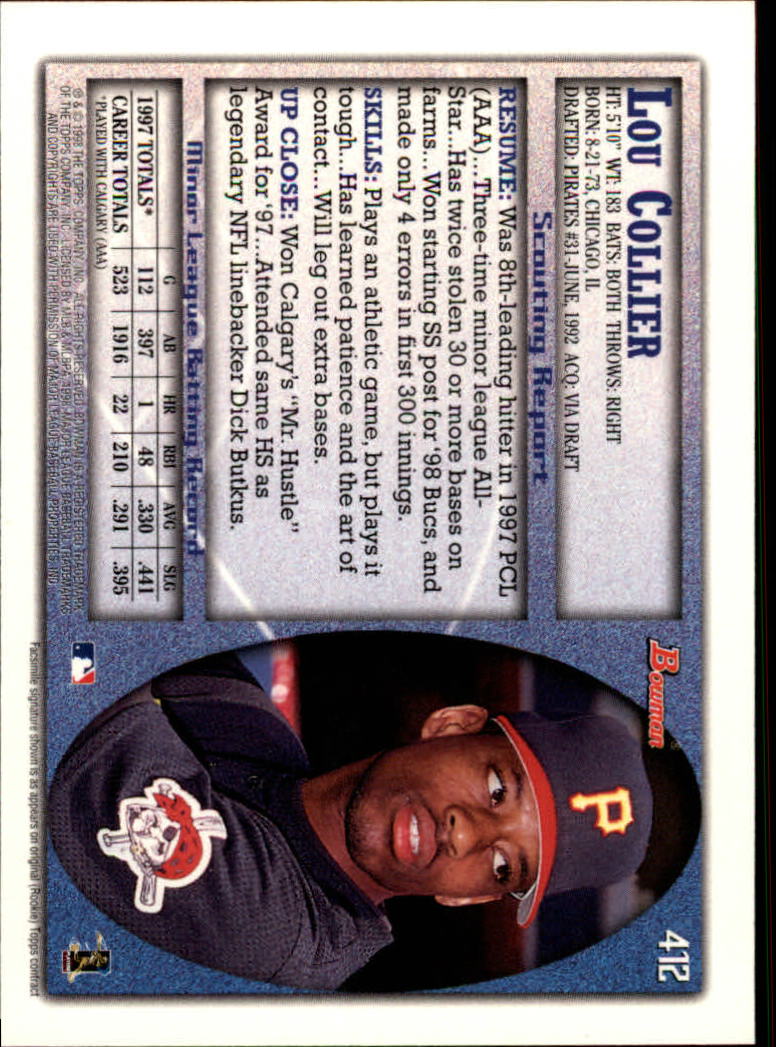 1998 Bowman Baseball Card Pick (Base) 253-441 - Picture 321 of 379