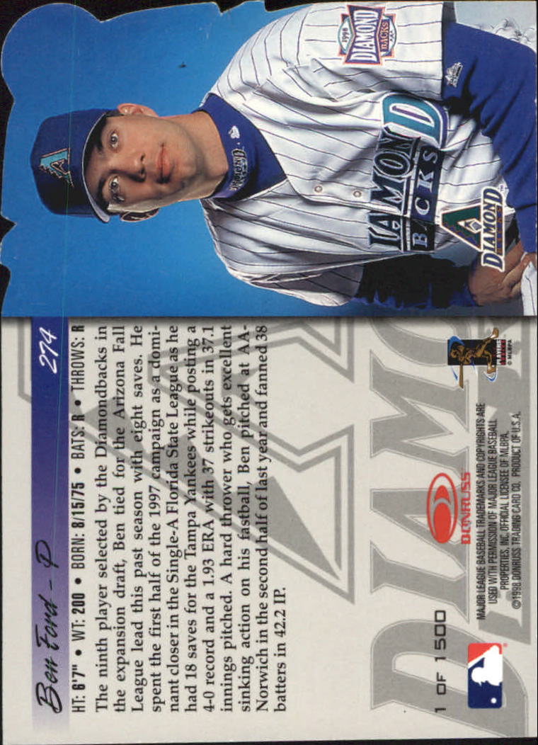1998 Donruss Silver Press Proofs #274 Ben Ford back image