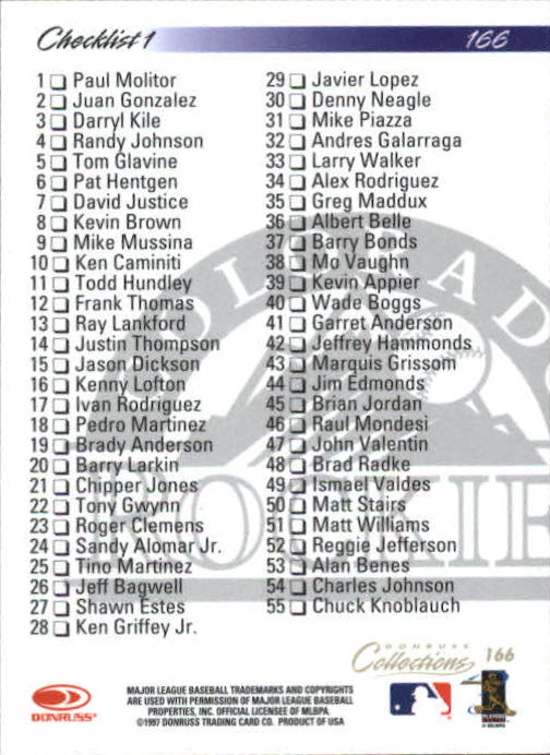 B6692- 1998 Donruss Collections donruss BB 1-205 -You Pick- 15+ FREE US SHIP - Picture 311 of 375