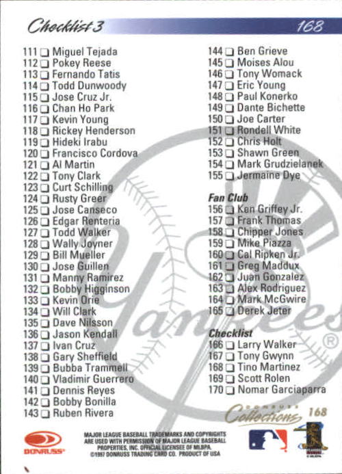 B6692- 1998 Donruss Collections donruss BB 1-205 -You Pick- 15+ FREE US SHIP - Picture 315 of 375