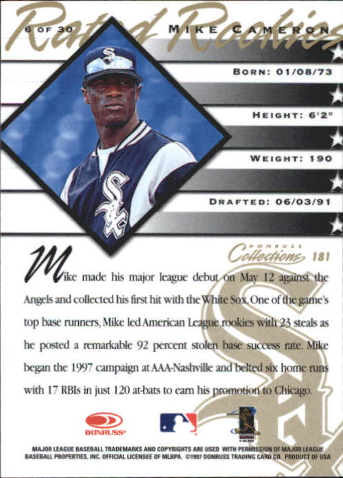 B6692- 1998 Donruss Collections donruss BB 1-205 -You Pick- 15+ FREE US SHIP - Picture 329 of 375