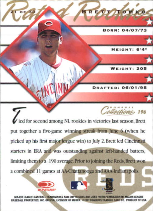 B6692- 1998 Donruss Collections donruss BB 1-205 -You Pick- 15+ FREE US SHIP - Picture 359 of 375