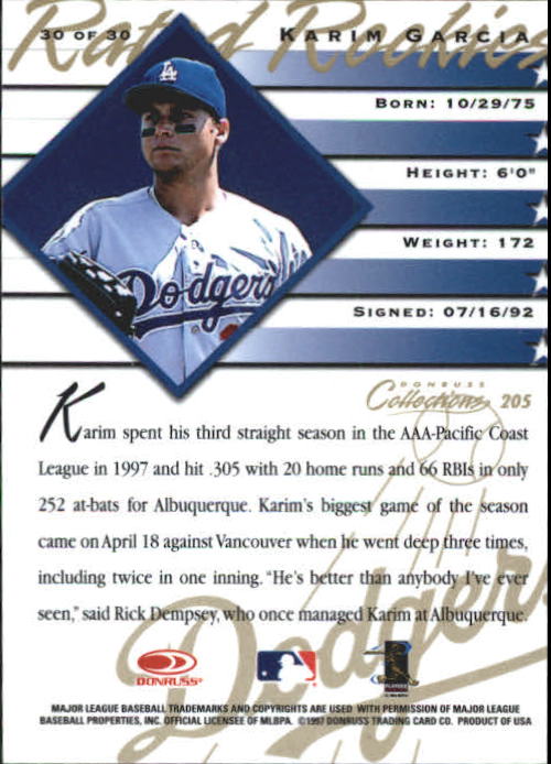 B6692- 1998 Donruss Collections donruss BB 1-205 -You Pick- 15+ FREE US SHIP - Picture 375 of 375