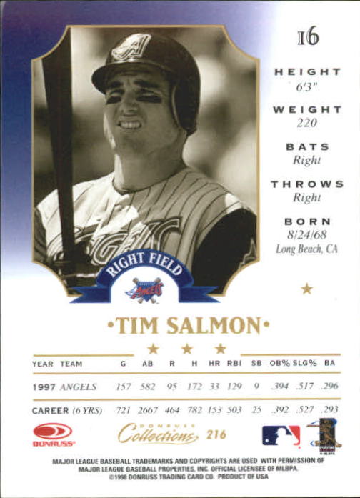 1998 Donruss Collections Baseball "Main Set" Base Cards - Picture 109 of 189
