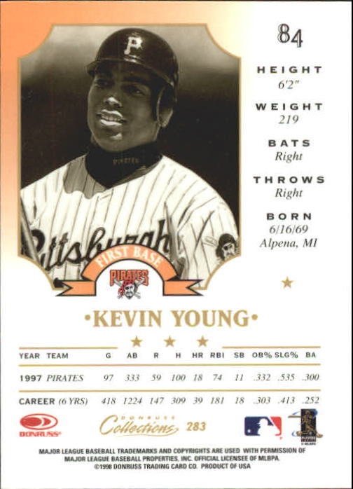 1998 Donruss Collections Leaf #283 Kevin Young back image