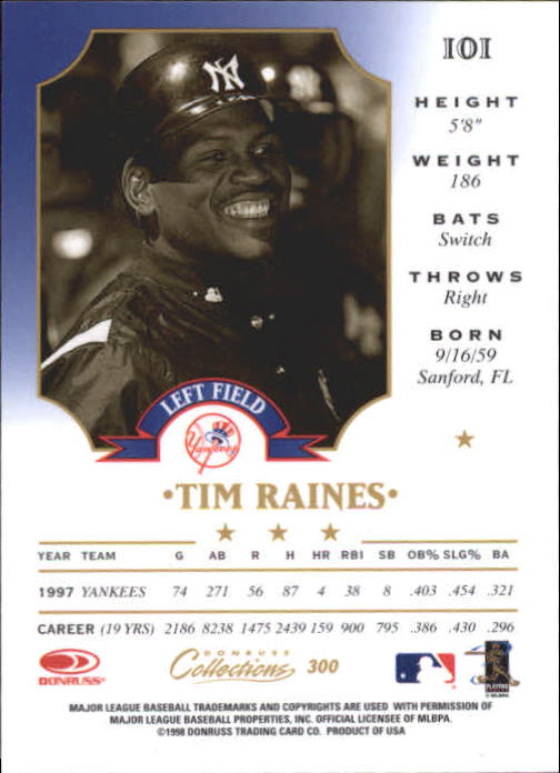 1998 Donruss Collections Baseball "Main Set" Base Cards - Picture 143 of 189