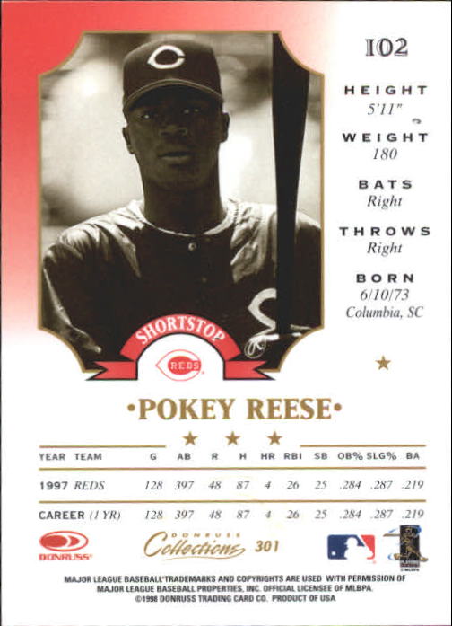 1998 Donruss Collections Baseball "Main Set" Base Cards - Picture 145 of 189