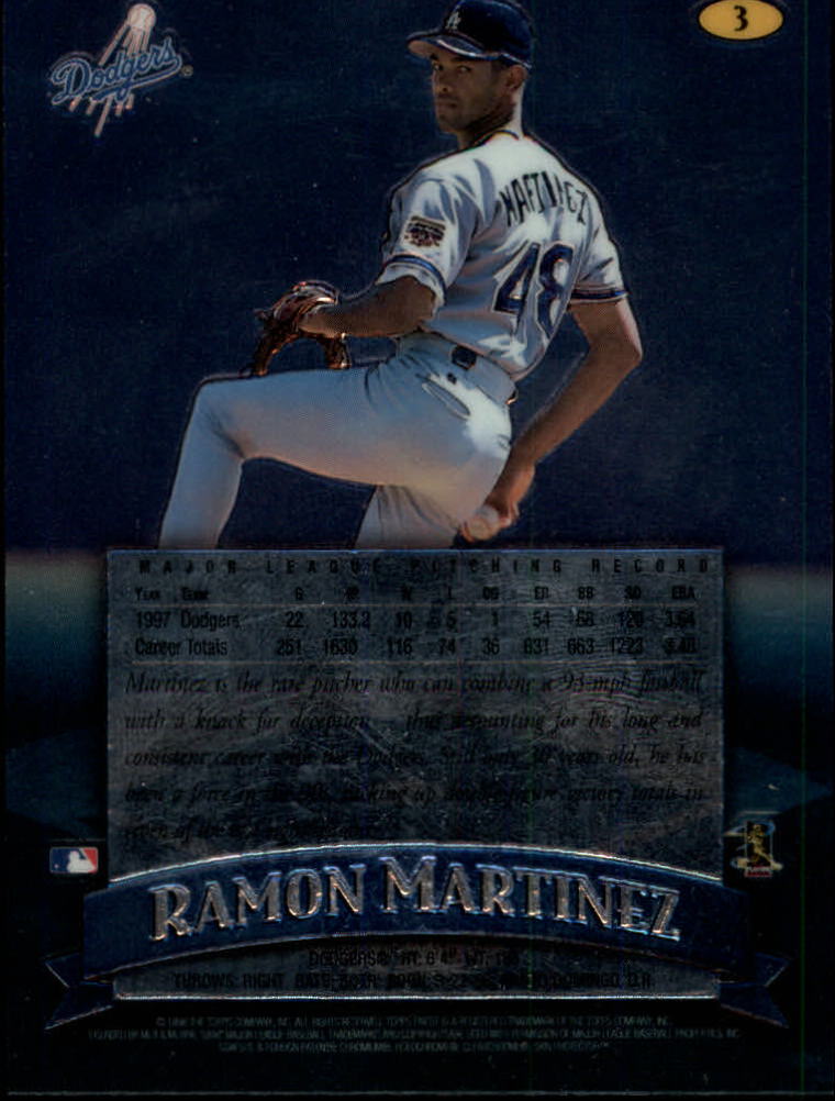 1998 Finest No-Protectors #3 Ramon Martinez back image