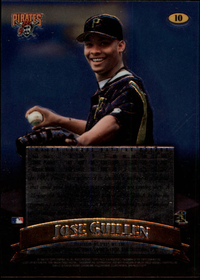 1998 Finest No-Protectors #10 Jose Guillen back image