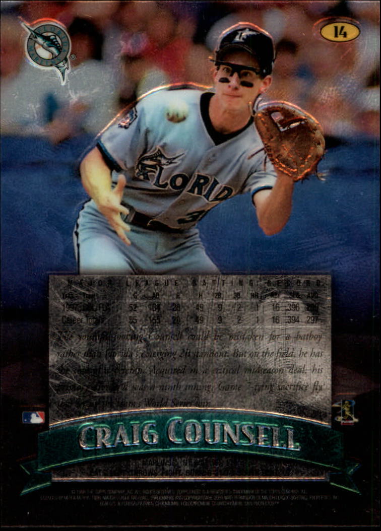 1998 Finest No-Protectors #14 Craig Counsell back image