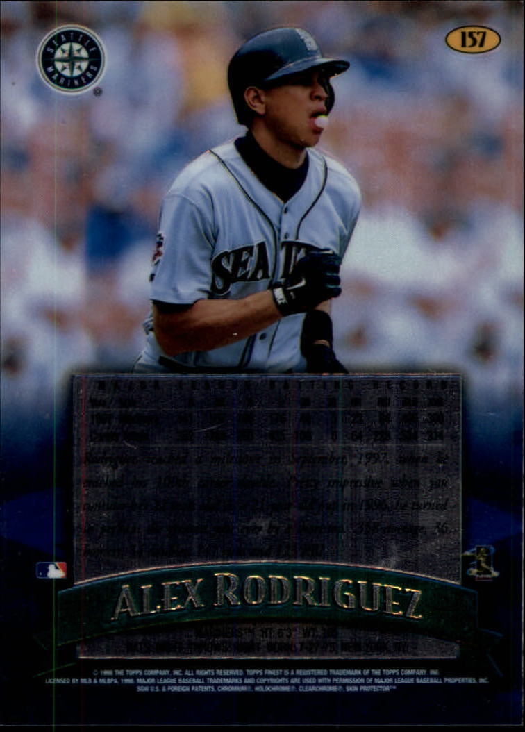 1998 Finest No-Protectors #157 Alex Rodriguez back image