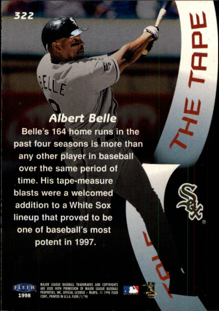 A1232- 1998 Fleer Tradition BB #s 251-500 +Rookies -You Pick- 15+ FREE US SHIP