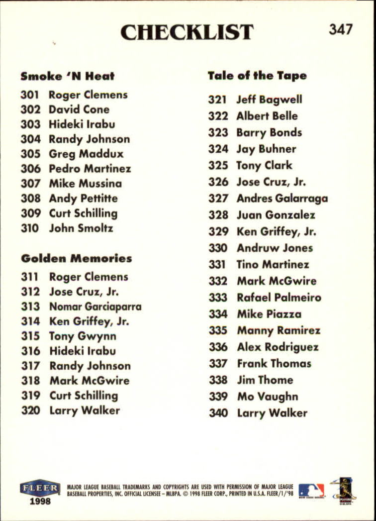 A1232- 1998 Fleer Tradition BB # S 251-500 + Rookies -du Pick- 15 + Gratis US - Bild 171 von 457
