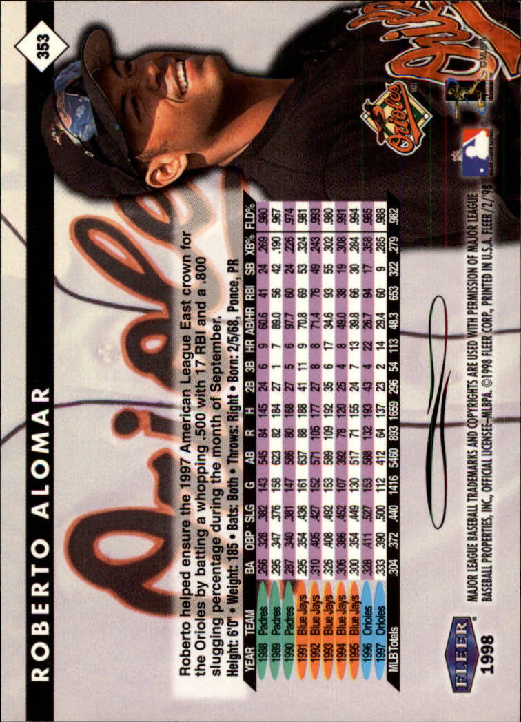 A1232- 1998 Fleer Tradition BB # S 251-500 + Rookies -du Pick- 15 + Gratis US - Bild 183 von 457