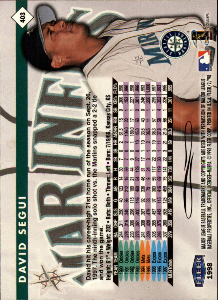 A1232- 1998 Fleer Tradition BB # S 251-500 + Rookies -du Pick- 15 + Gratis US - Bild 275 von 457