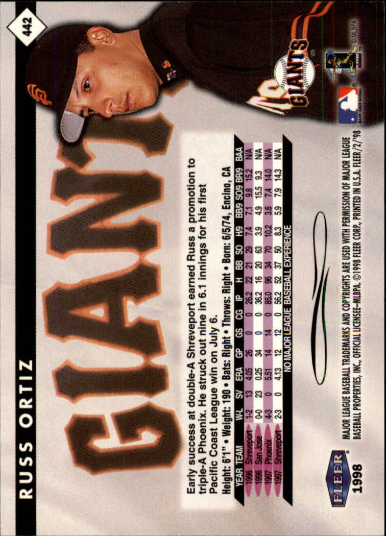 A1232- 1998 Fleer Tradition BB # S 251-500 + Rookies -du Pick- 15 + Gratis US - Bild 345 von 457