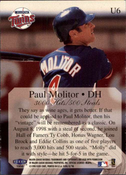 1998 Fleer Tradition Update Baseball "Main Set" Base Cards - Picture 13 of 199