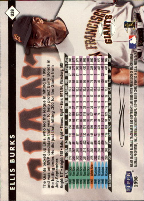 1998 Fleer Tradition Update Baseball "Main Set" Base Cards - Picture 77 of 199