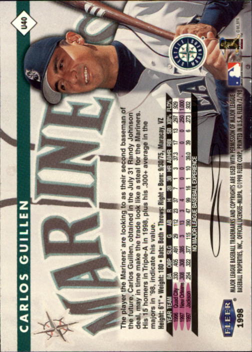 1998 Fleer Tradition Update Baseball "Main Set" Base Cards - Picture 81 of 199