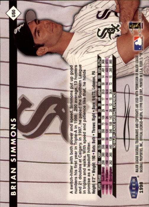 1998 Fleer Tradition Update Baseball "Main Set" Base Cards - Picture 101 of 199