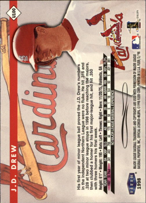 1998 Fleer Tradition Update Baseball "Main Set" Base Cards - Picture 199 of 199