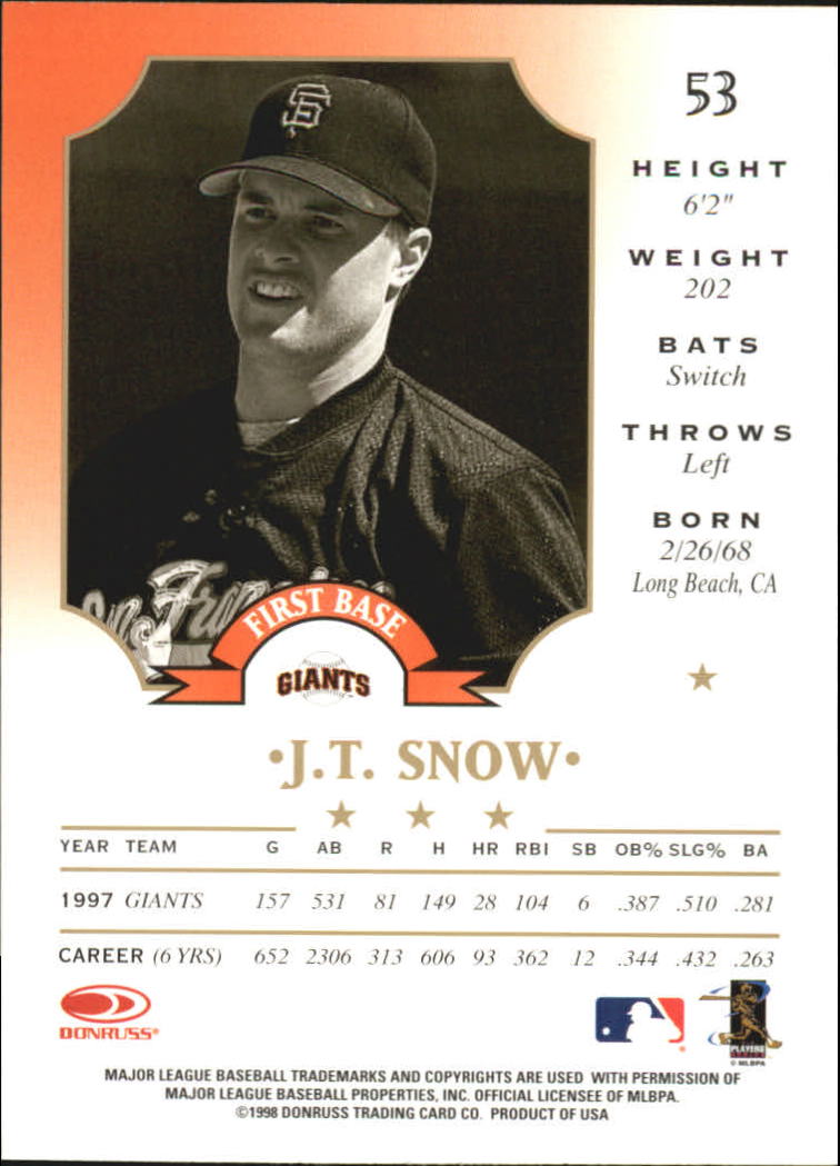 B2542- 1998 Blatt Baseball Card # S 1-201 + Rookies -du Pick- 15 + Gratis US - Bild 91 von 298