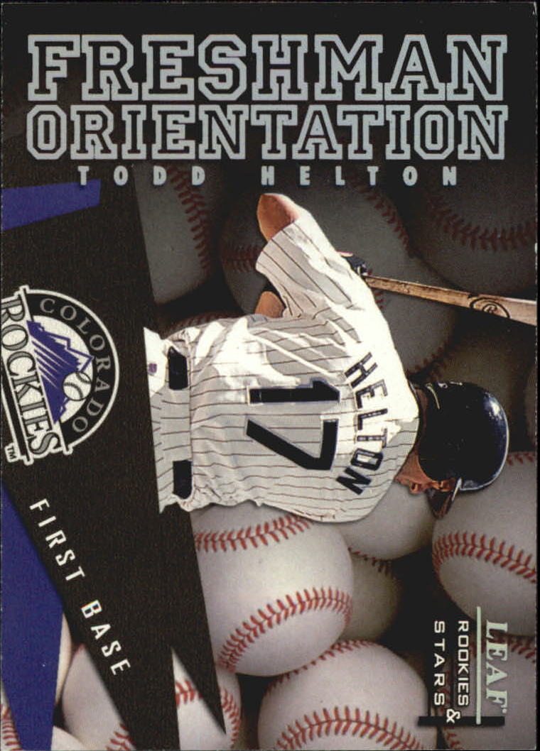 1998 Leaf Rookies and Stars Freshman Orientation #1 Todd Helton
