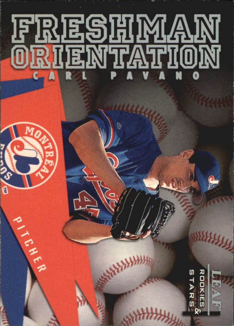 1998 Leaf Rookies and Stars Freshman Orientation #8 Carl Pavano
