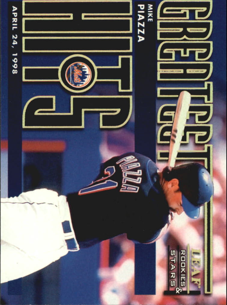 1998 Leaf Rookies and Stars Greatest Hits #6 Mike Piazza