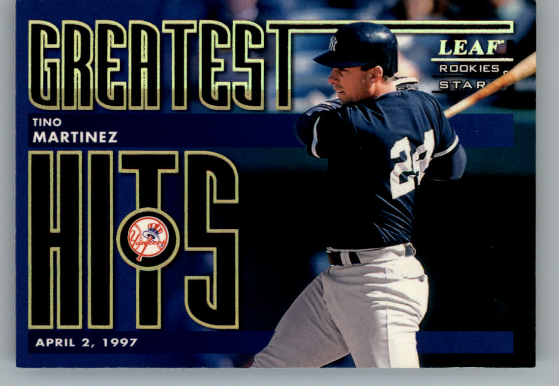 1998 Leaf Rookies and Stars Greatest Hits #11 Tino Martinez