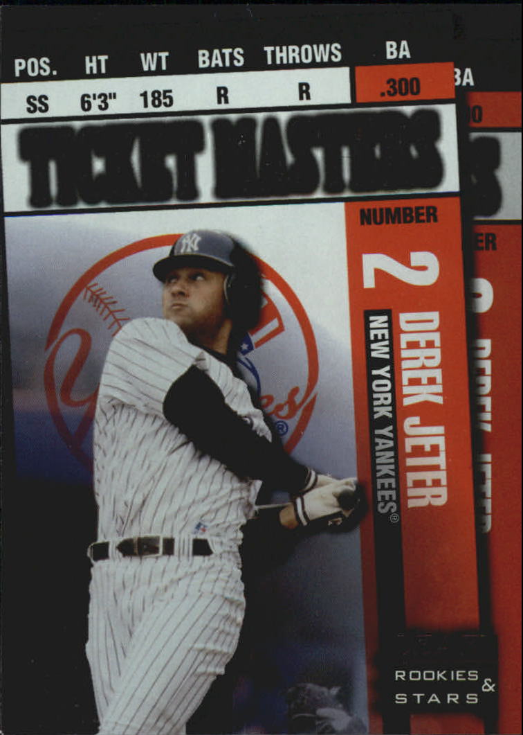 1998 Leaf Rookies and Stars Ticket Masters #6 D.Jeter/A.Pettitte
